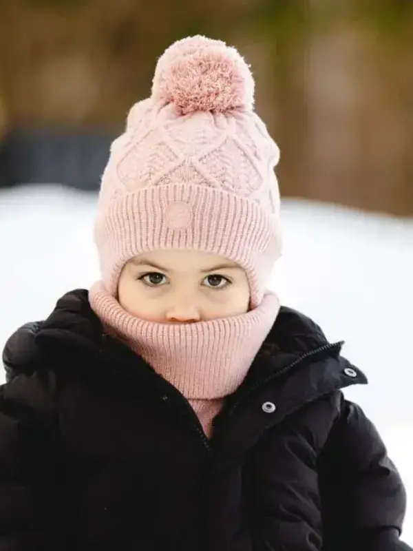 Calikids Knit PomPom Windproof Hat