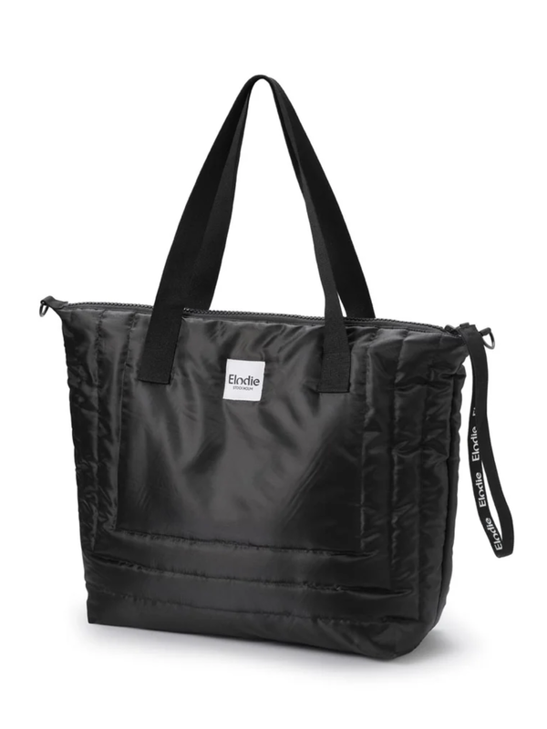 Quilted Diaper Bag - Black