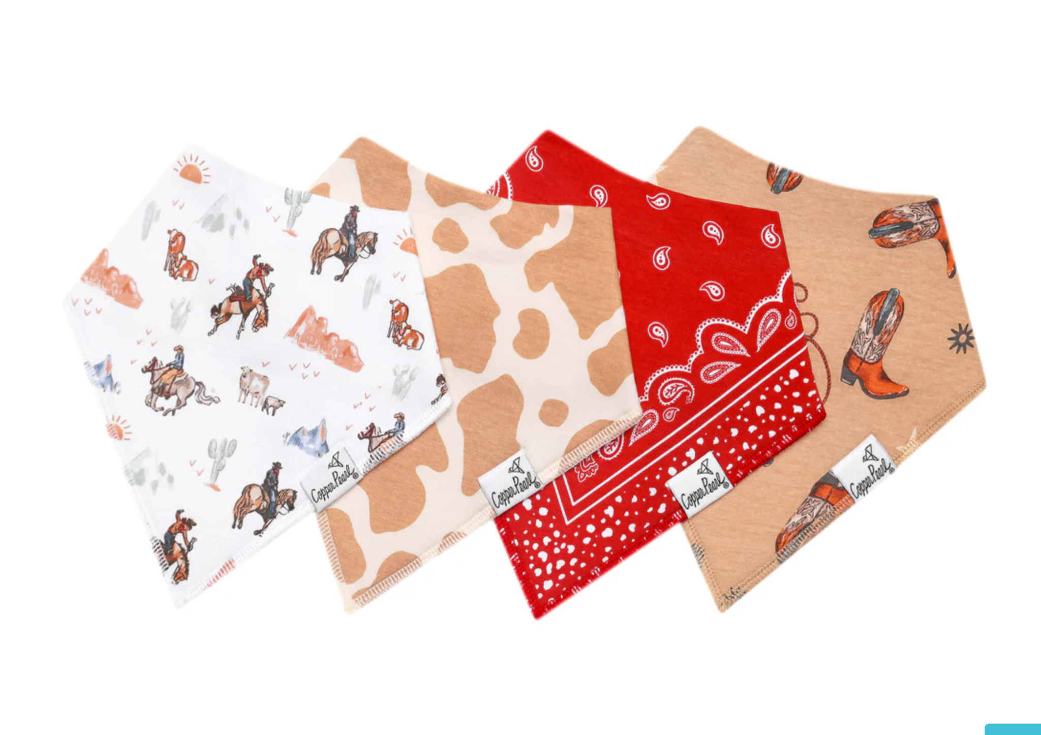 Copper Pearl 4 pc. Bandana Bib