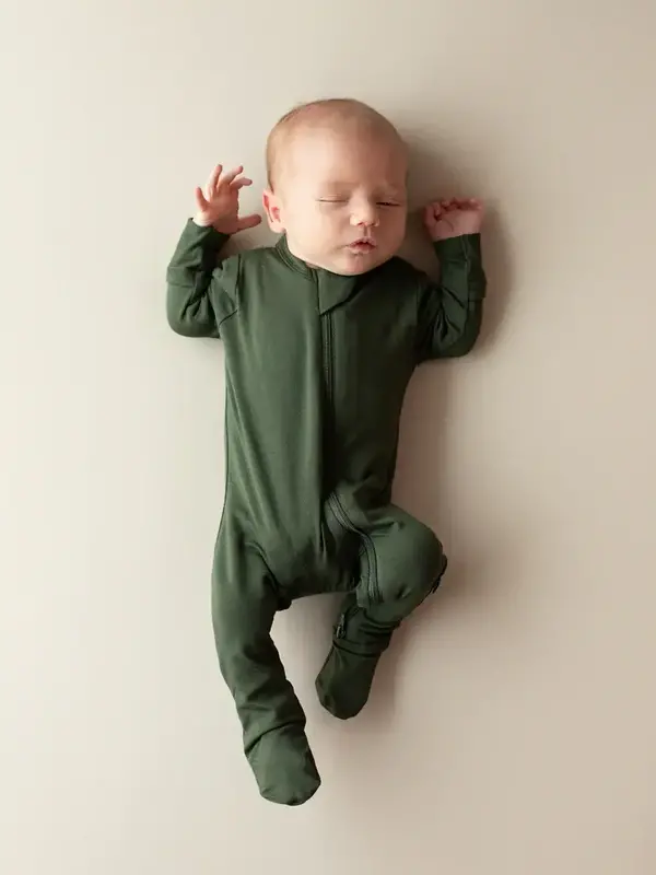 Kyte Zipper Footie - Fir