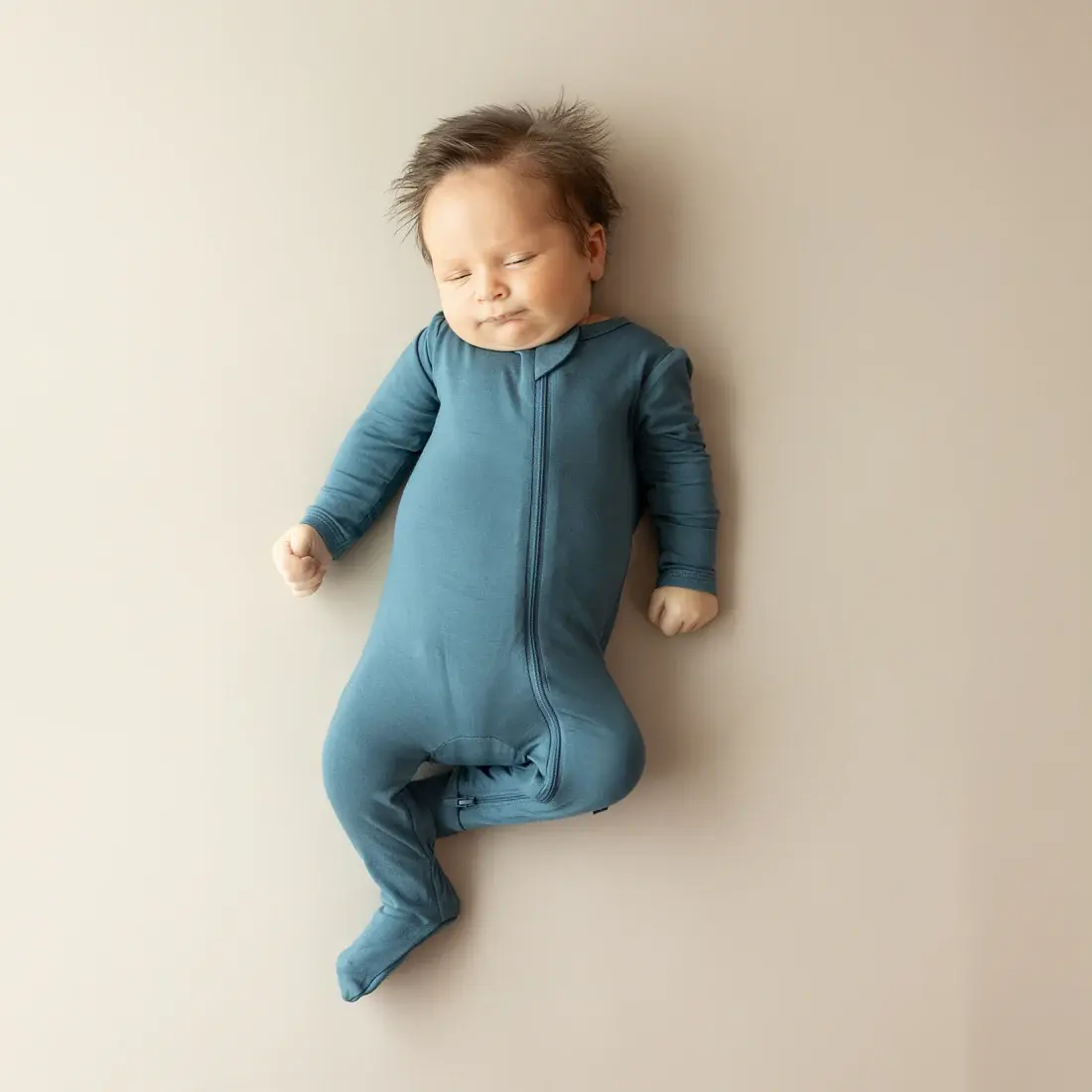 Kyte Zipper Footie - Atlantic