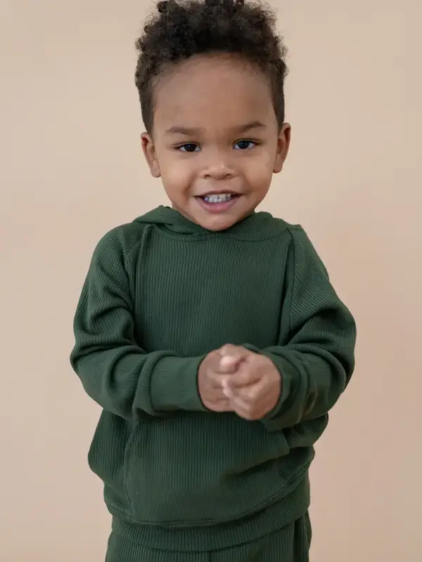 Kyte Rib Hoodie - Fir