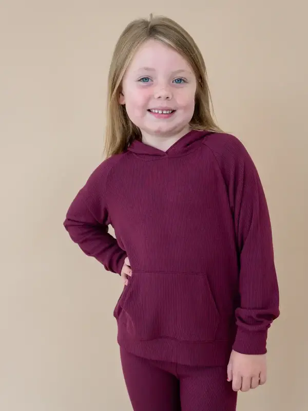 Kyte Rib Hoodie - Burgundy