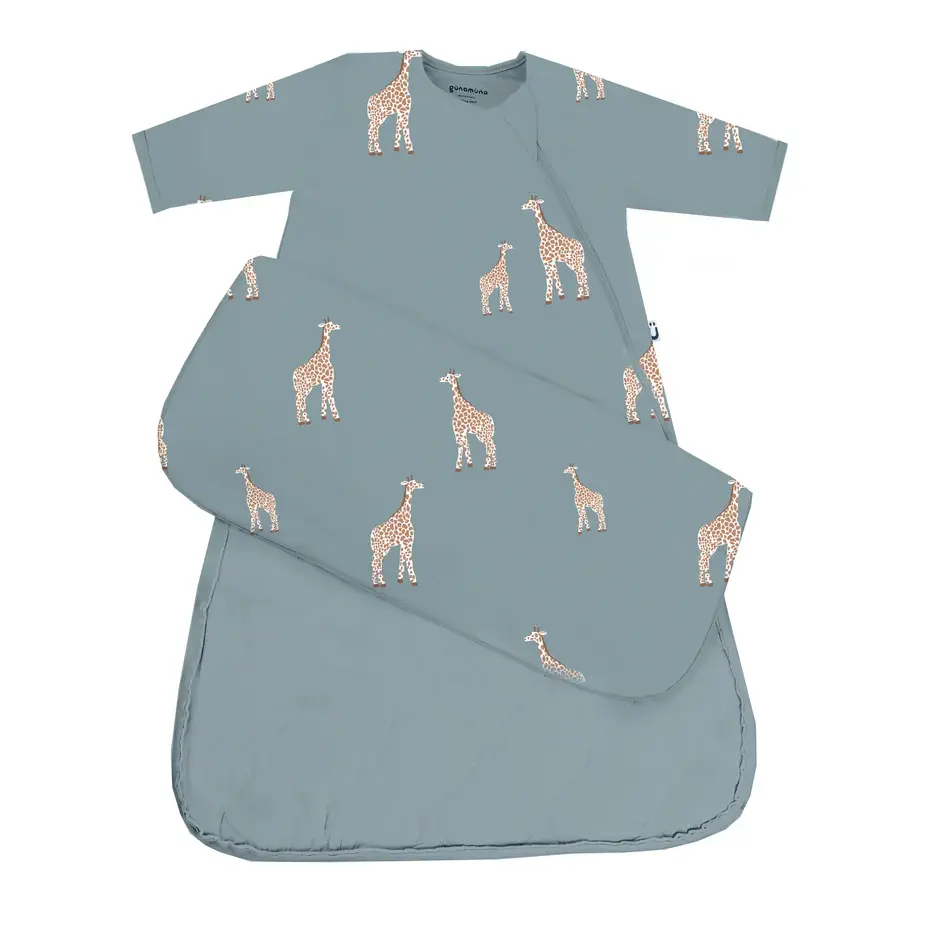 Bamboo Long Sleeve Sleep Bag - Giraffe 1 TOG