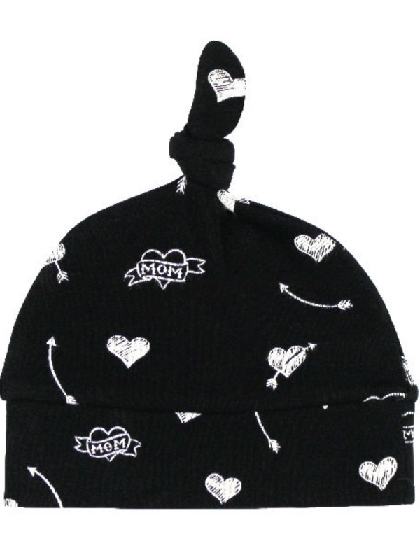 Organic Knotted Hat - Mom Heart