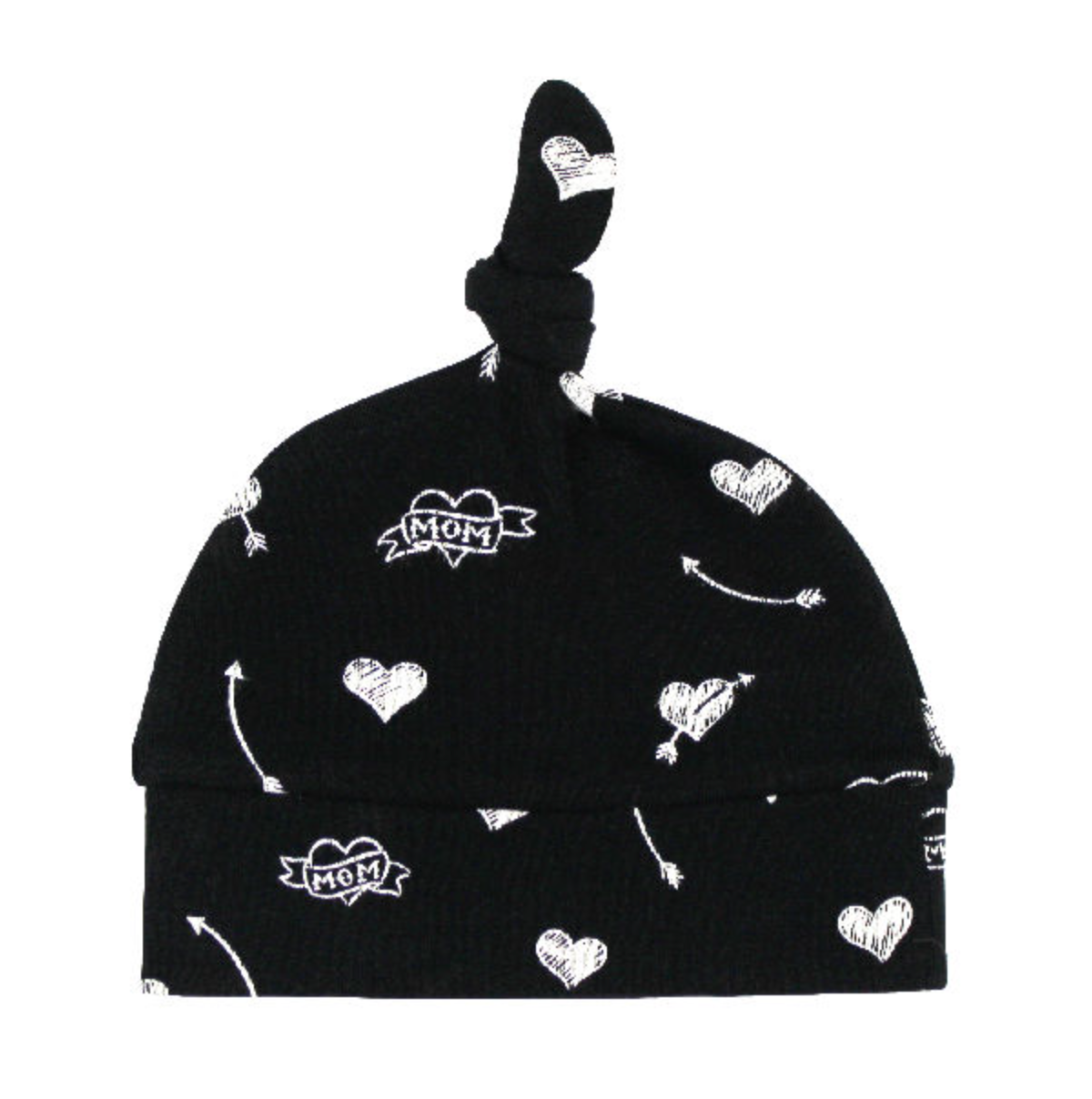Organic Knotted Hat - Mom Heart