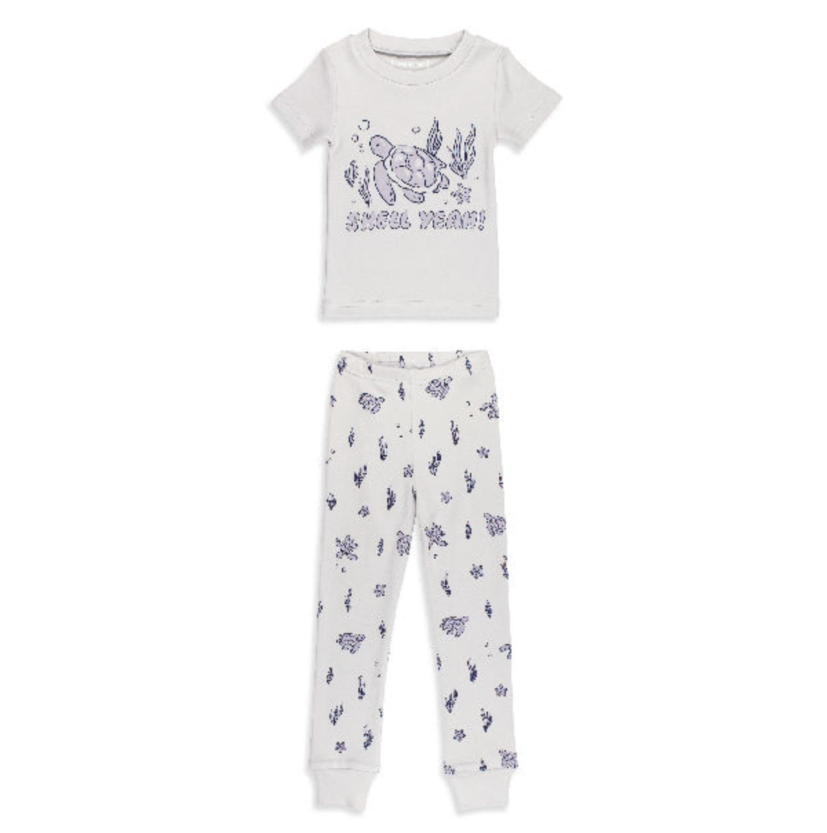 Organic Short Sleeve Pajamas - Sea Turtle