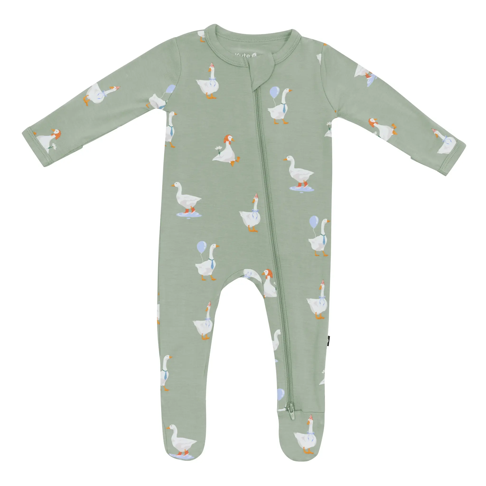 Kyte Zipper Footie - Silly Goose
