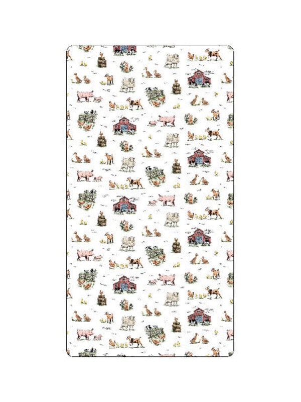 Farm Friends Organic Crib Sheet