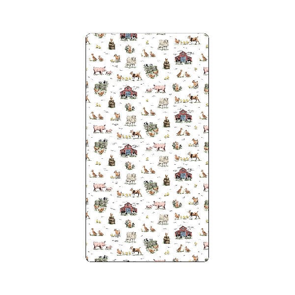 Farm Friends Organic Crib Sheet