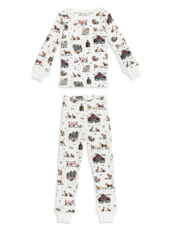 Organic Long Sleeve Pajamas - Farm Friends