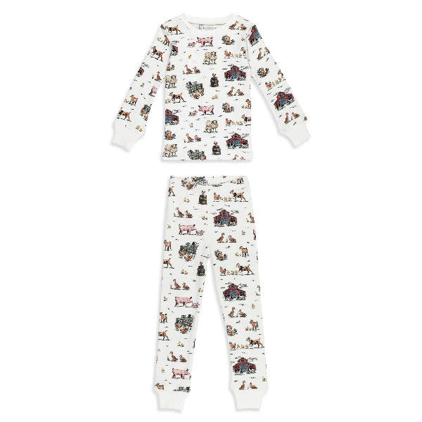 Organic Long Sleeve Pajamas - Farm Friends