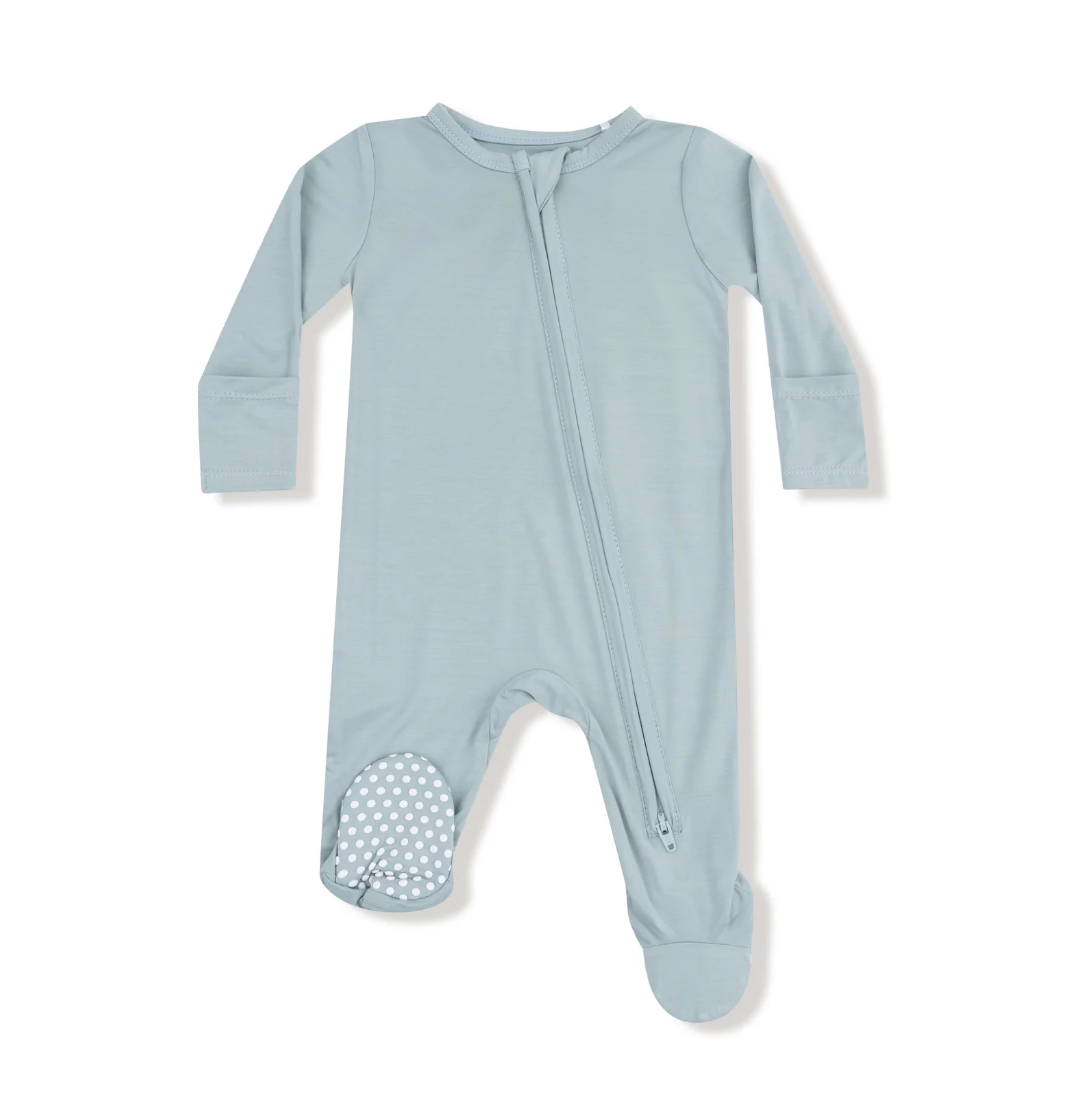Zipper Footie - Jadeite
