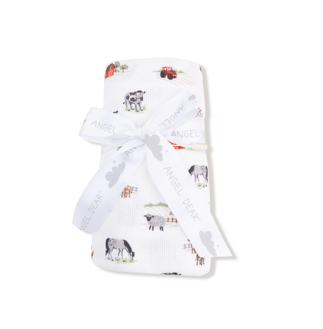 Little Farm Swaddle Blanket
