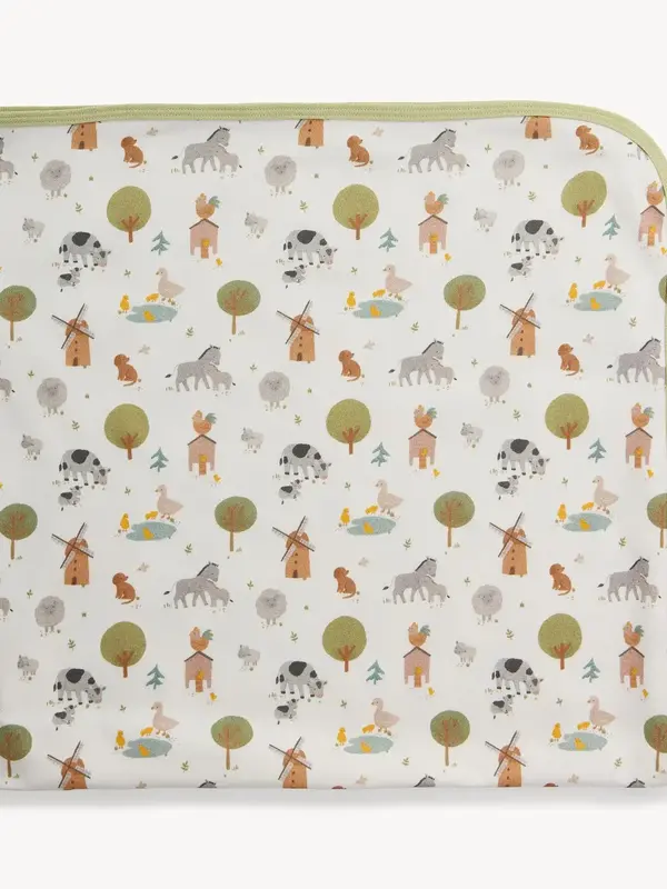 Funny Farm Organic Cotton Baby Blanket