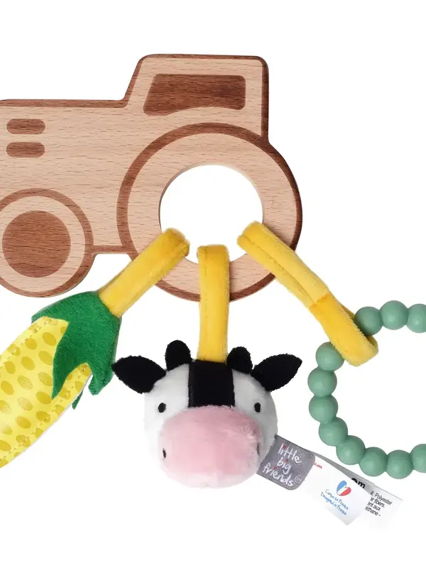 Little Big Friends Wooden Rattle - Farm
