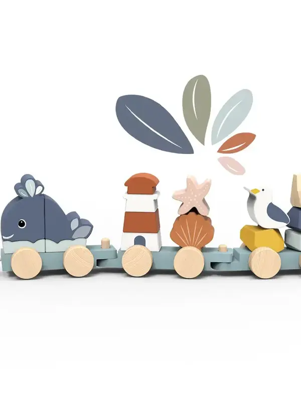 Speedy Monkey Ocean Stacking Train