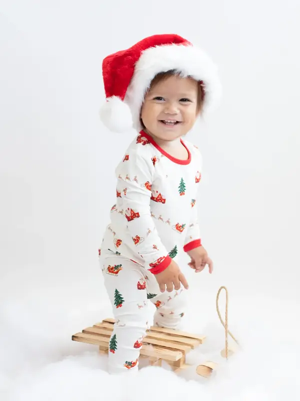 Kyte Long Sleeve Pajama Set - Santa Sleigh