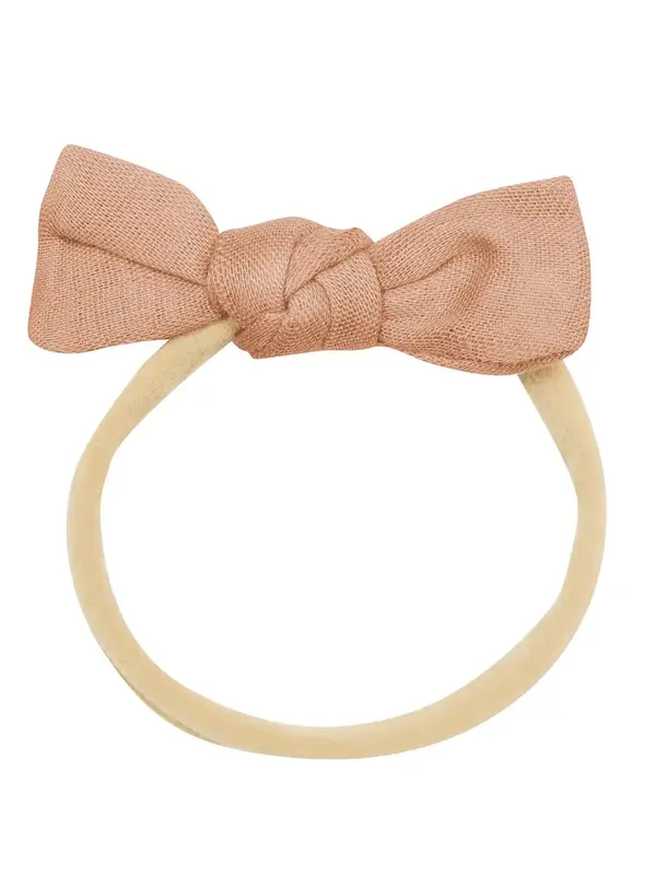 Kyte Muslin Tiny Bow - Fawn