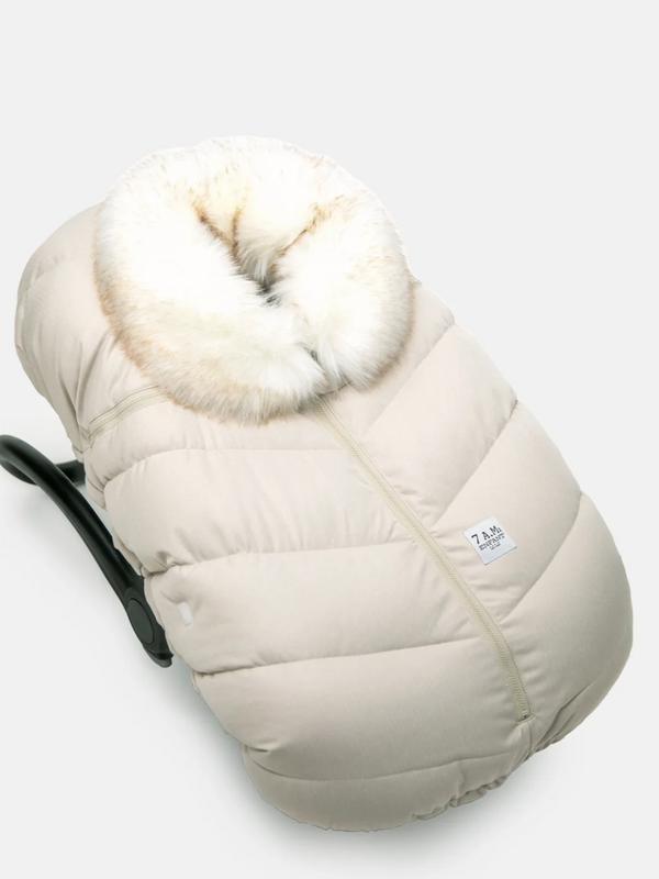7am Enfant Cocoon - Heather Beige Faux Fur