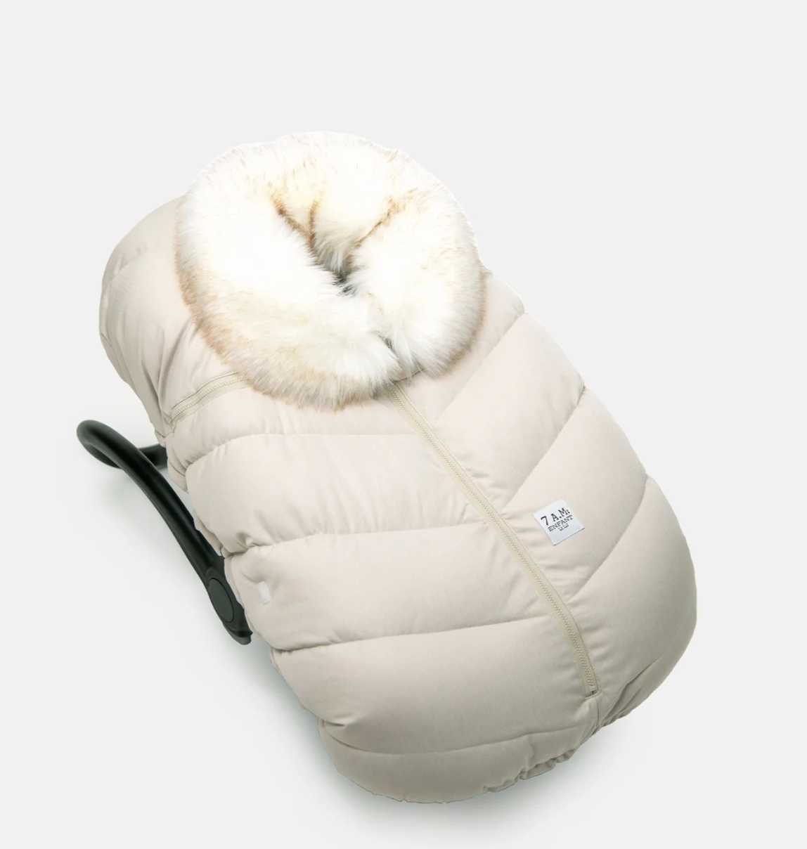 7am Enfant Cocoon - Heather Beige Faux Fur