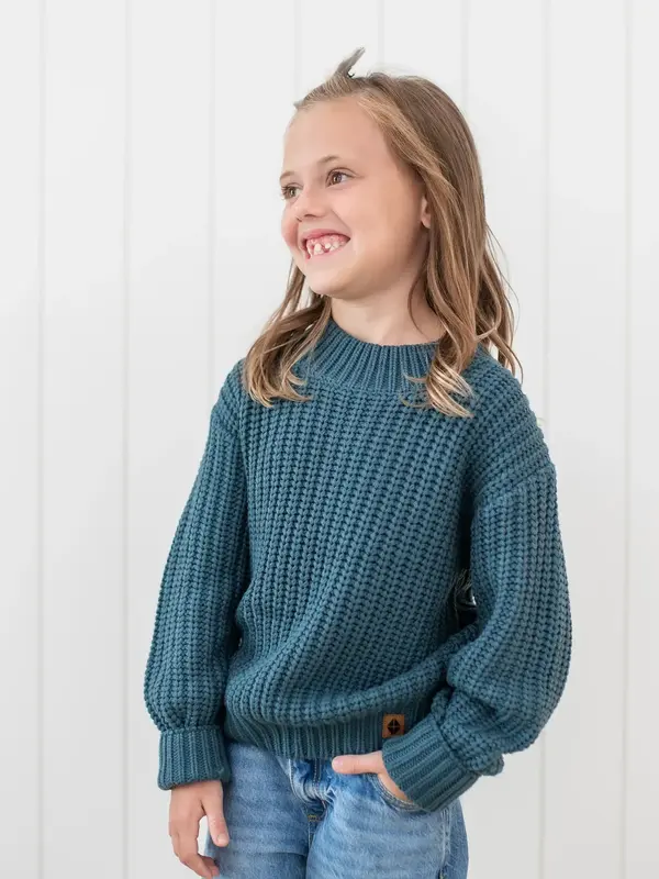 Chunky Knit Sweater - Atlantic