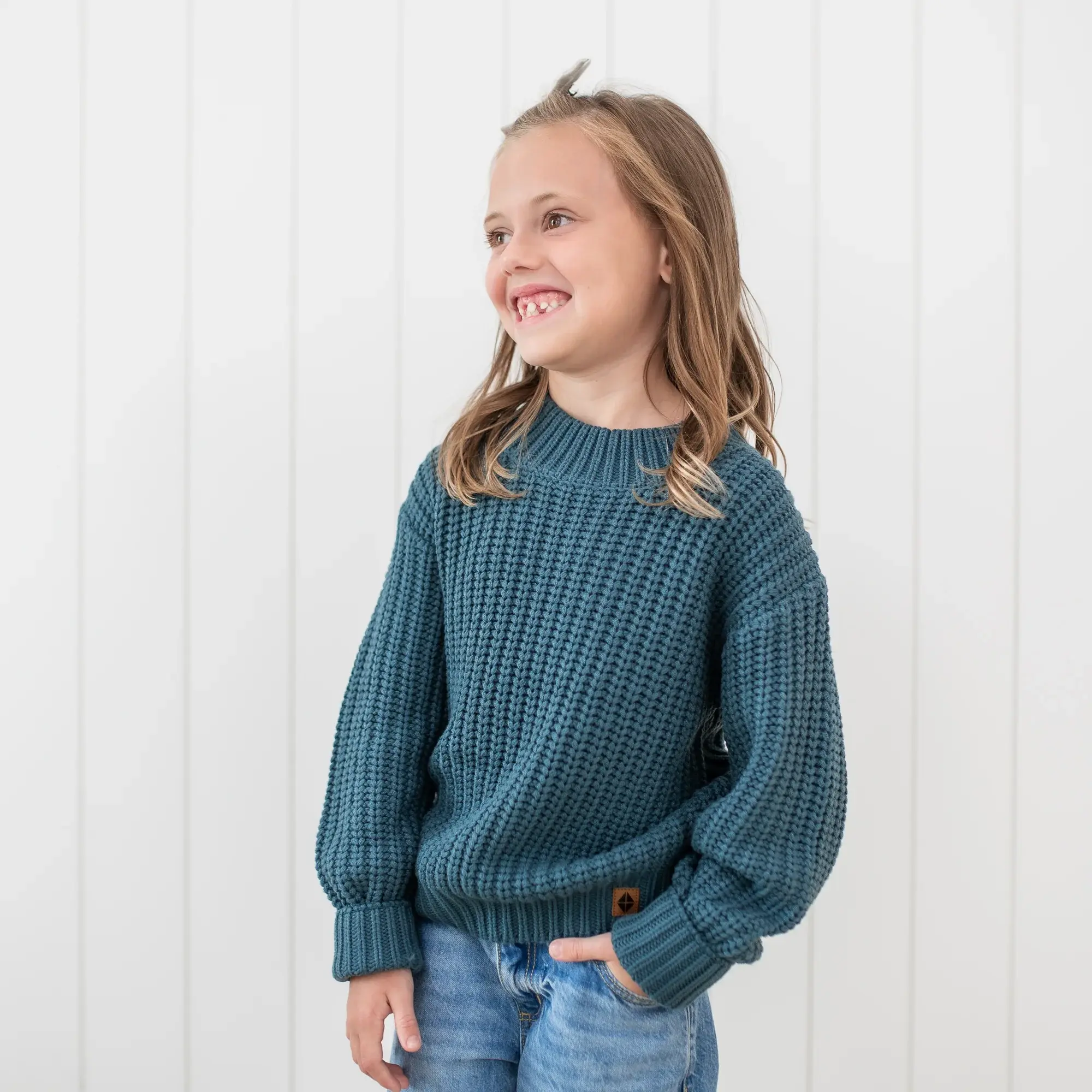 Chunky Knit Sweater - Atlantic