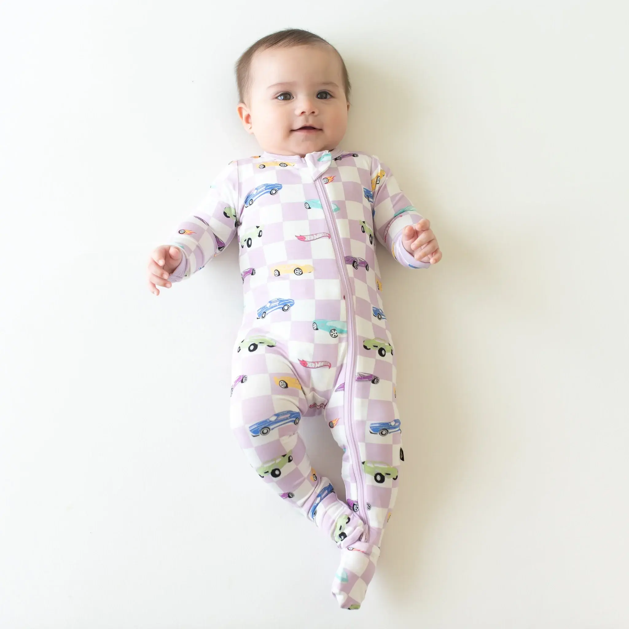 Kyte Zipper Footie - Sparkles + Speed