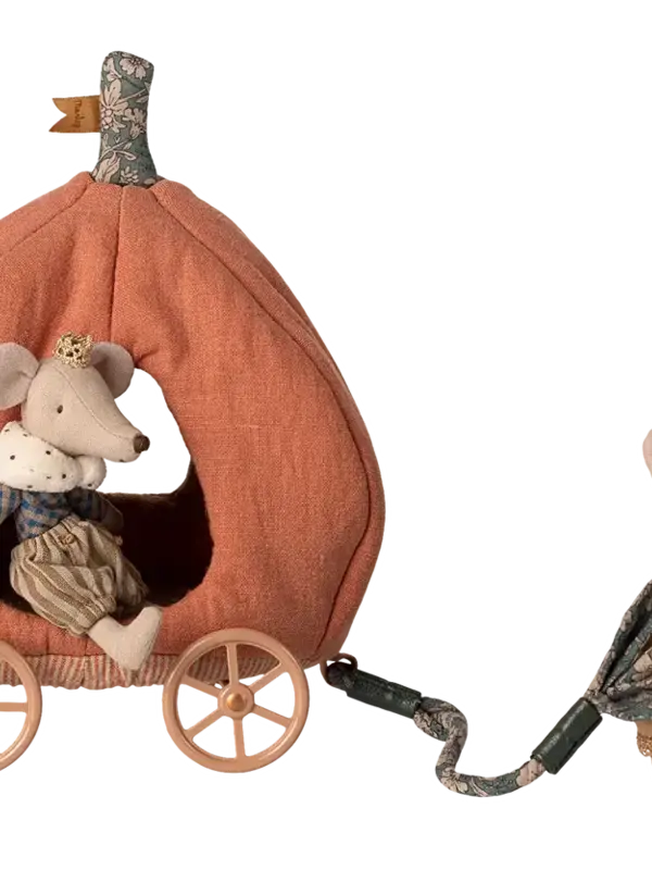 Maileg Pumpkin Carriage, Mouse