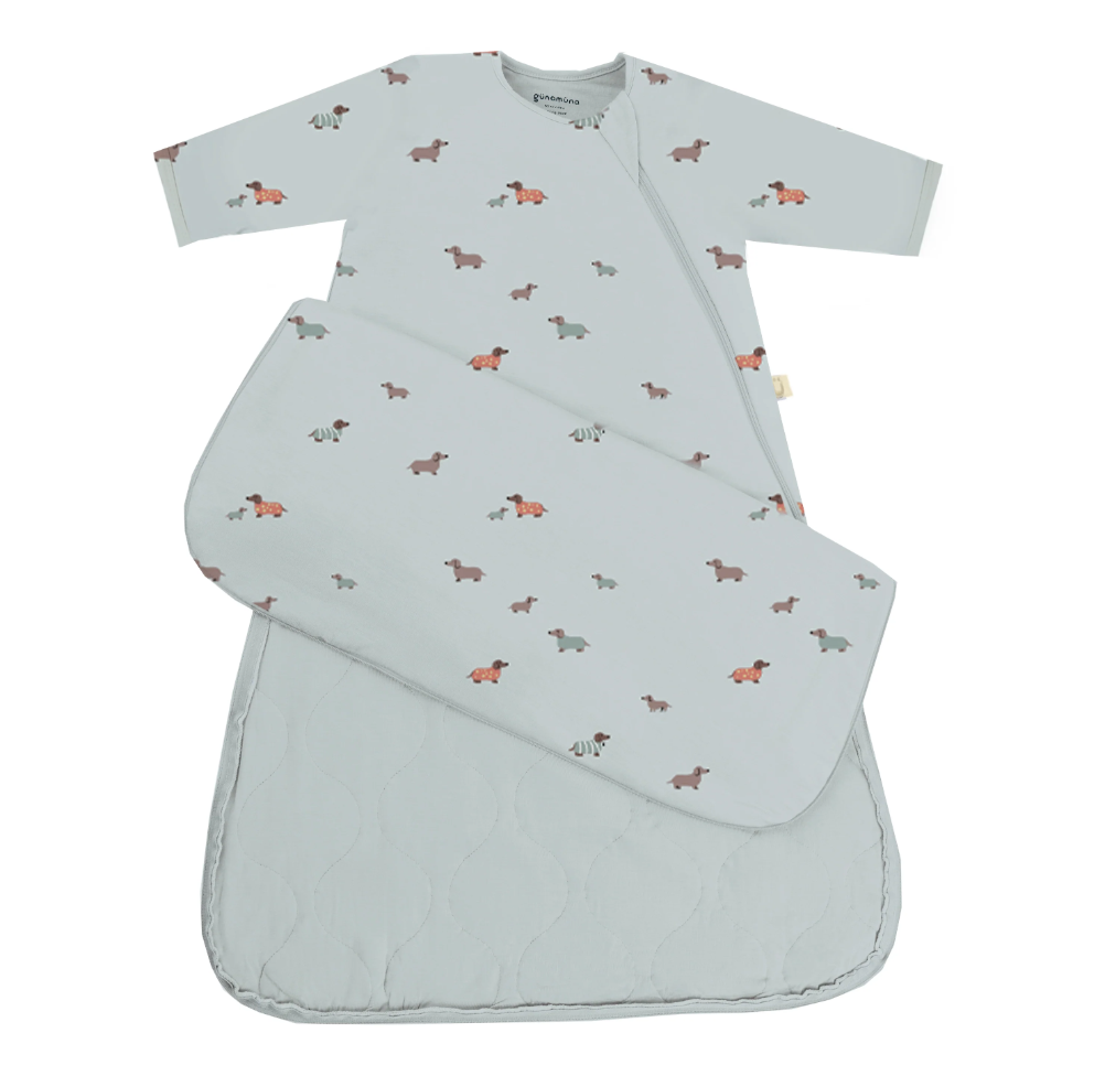 Bamboo Long Sleeve Sleep Bag - Woof 2.5 TOG