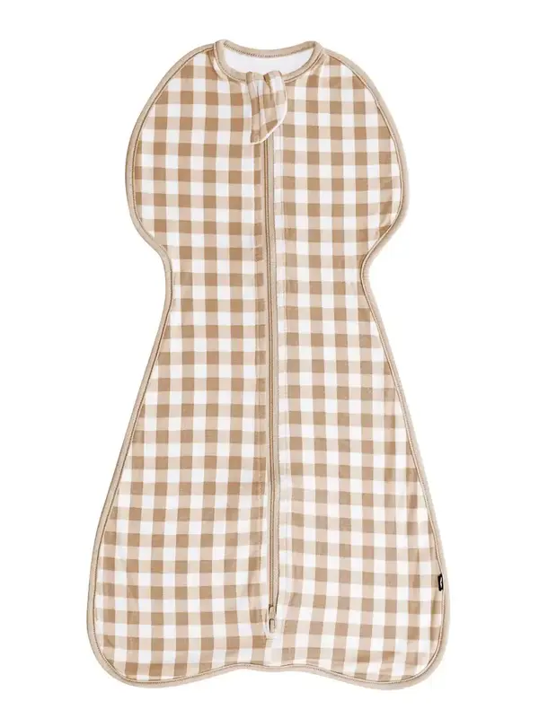 Kyte 0.5 tog Swaddle Bag - Gingham Bisque