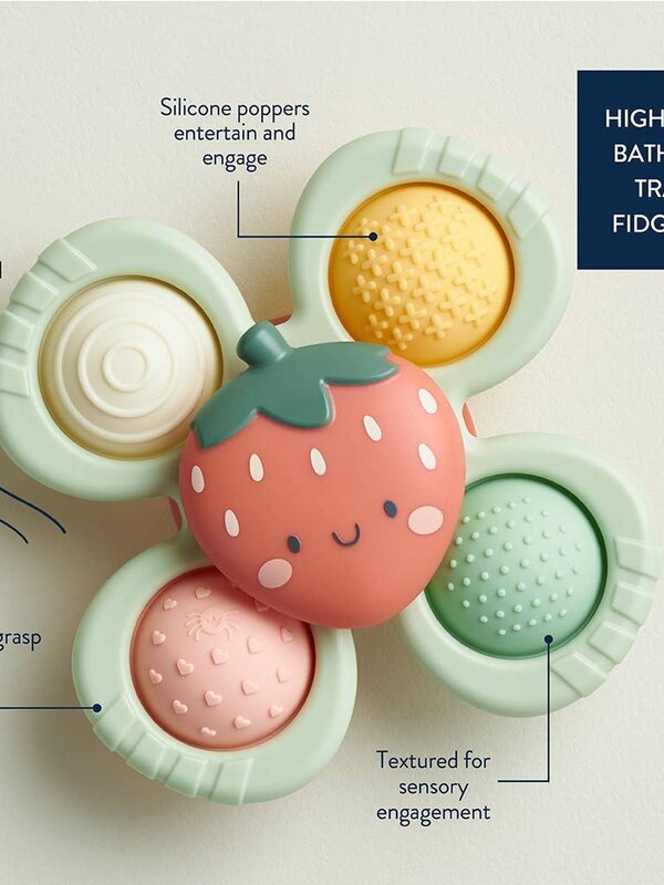 Itzy Ritzy Itzy Pop & Whirl Toy - Strawberry