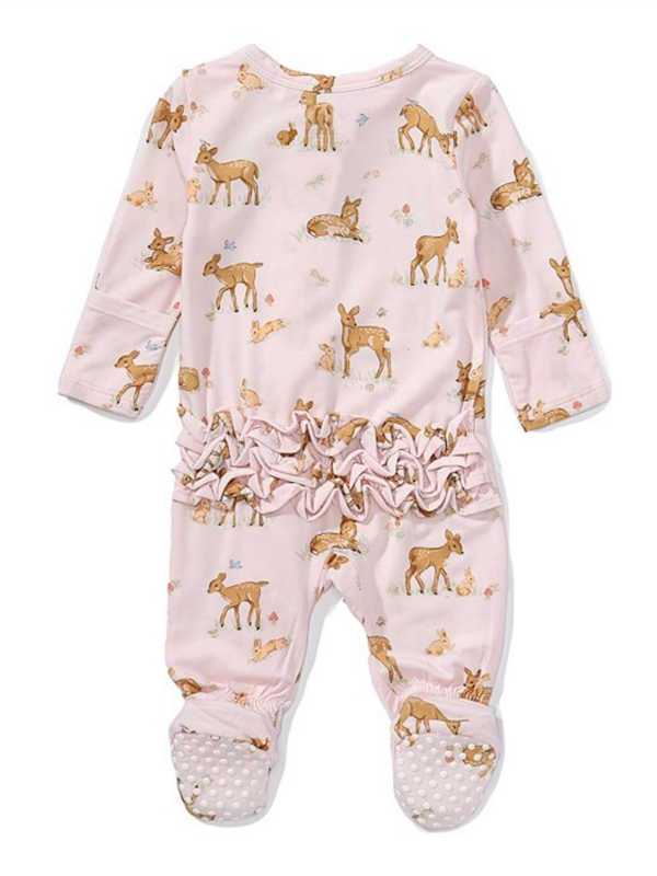 Angel Dear Little Fawn Zipper Footie