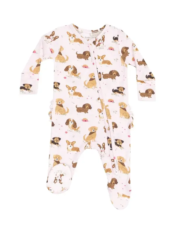 Angel Dear Best Friends Dogs (pink) Zipper Footie