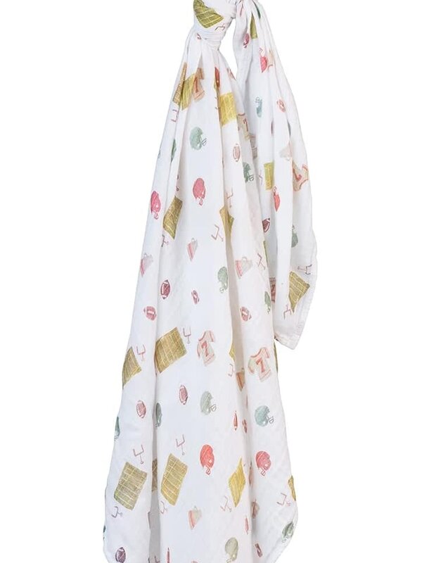 Lulujo Muslin Swaddle - Football