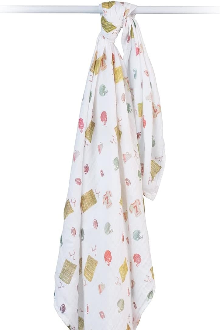 Lulujo Muslin Swaddle - Football