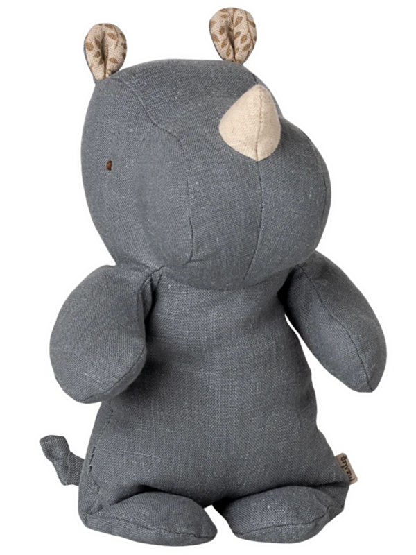 Maileg Safari Friends, Rhino, Small - Dusty Blue