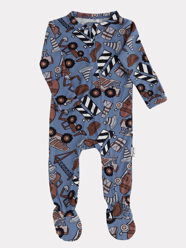 Pip + Phee Bamboo Footie - Builders