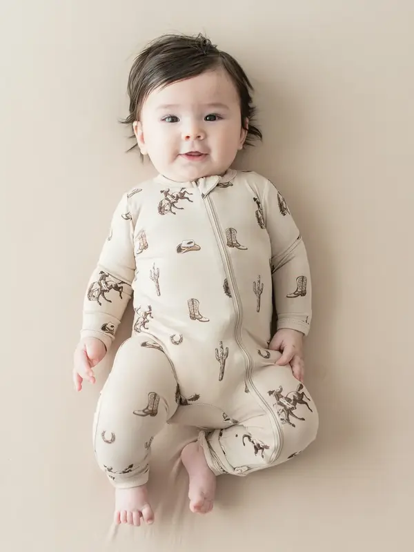 Kyte Zipper Romper - Classic Cowboy