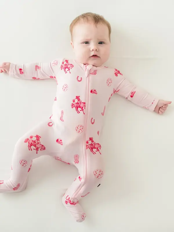 Kyte Zipper Footie - Disco Cowgirl