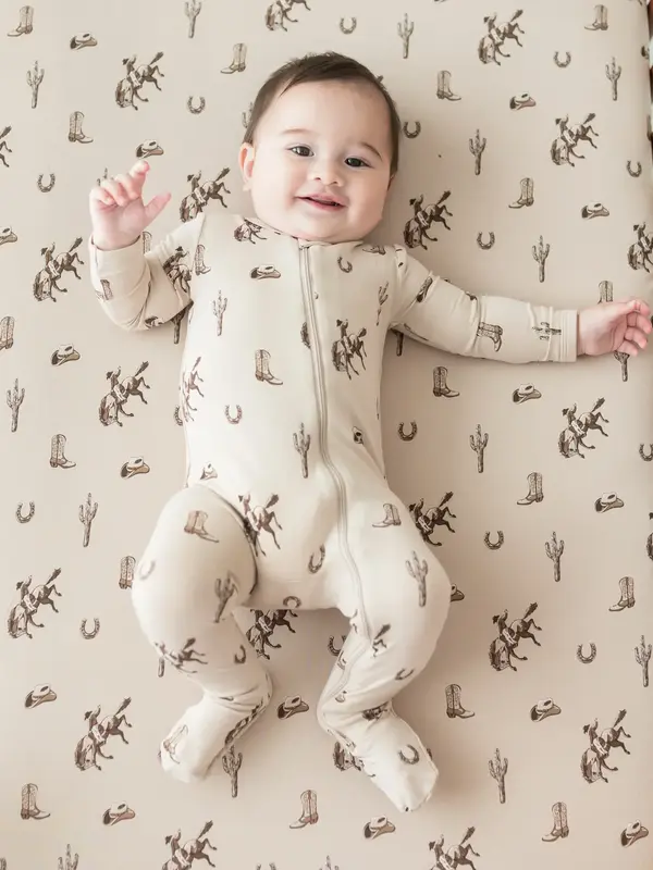 Kyte Zipper Footie - Classic Cowboy