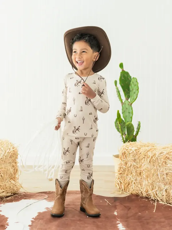 Kyte Long Sleeve Pajama Set - Classic Cowboy