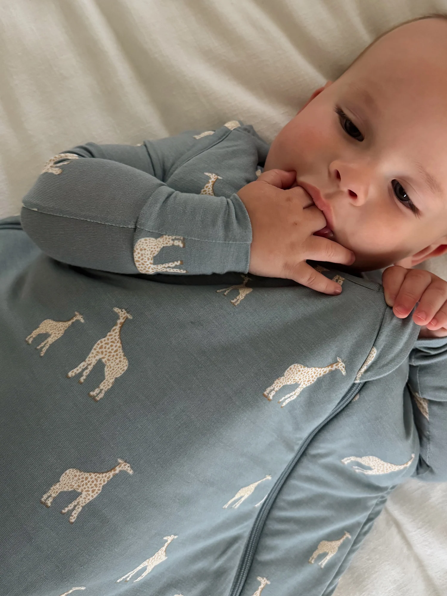 Bamboo Long Sleeve Sleep Bag - Giraffe 1 TOG