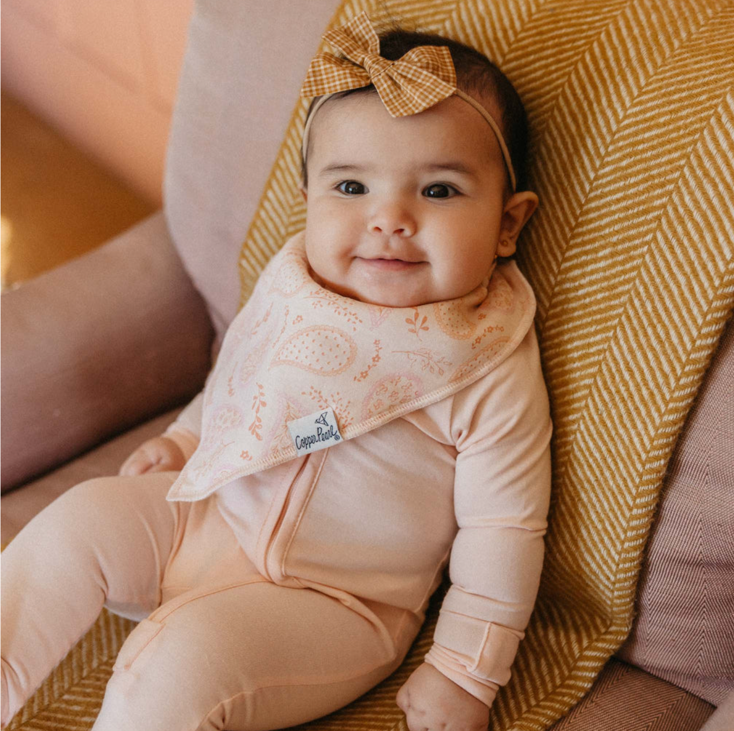 Copper Pearl 4 pc. Bandana Bib