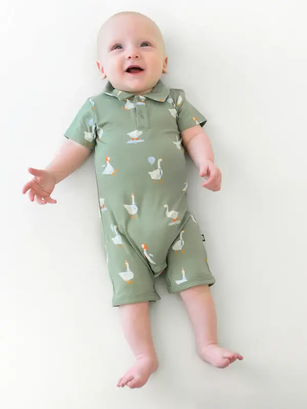 Kyte Polo Shortall Silly Goose 18-24M