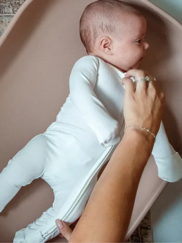 Pip + Phee Cotton Footie - Lace