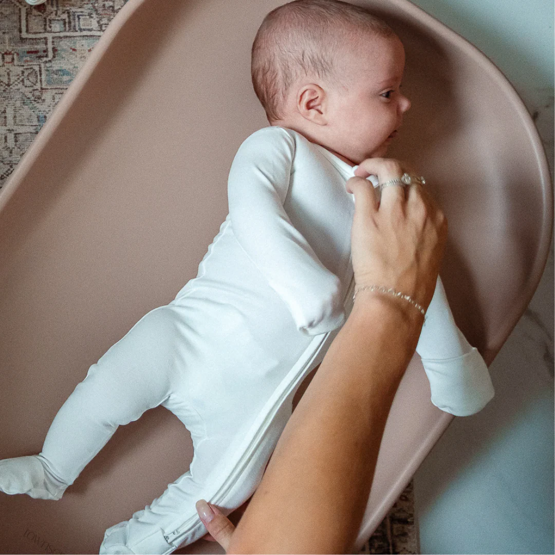 Cotton Footie - Lace