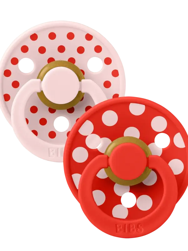 Bibs Bibs Studio Colour - Polka Blossom/Candy Apple