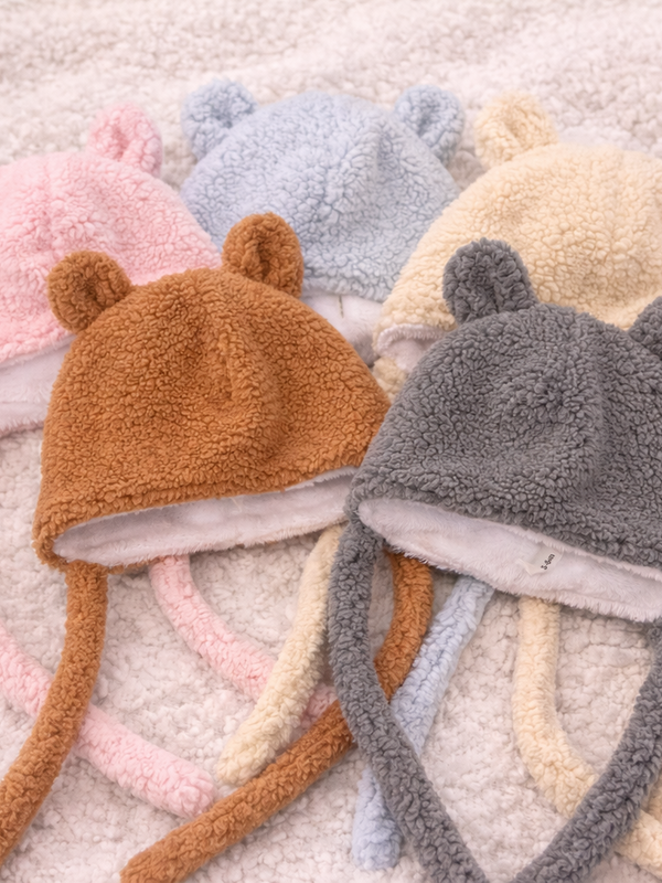 Bebe O Chaud Sherpa Hat w/ Bear Ears