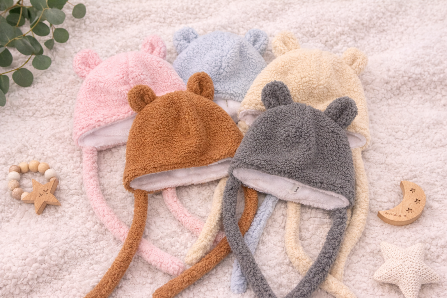 Sherpa Hat w/ Bear Ears